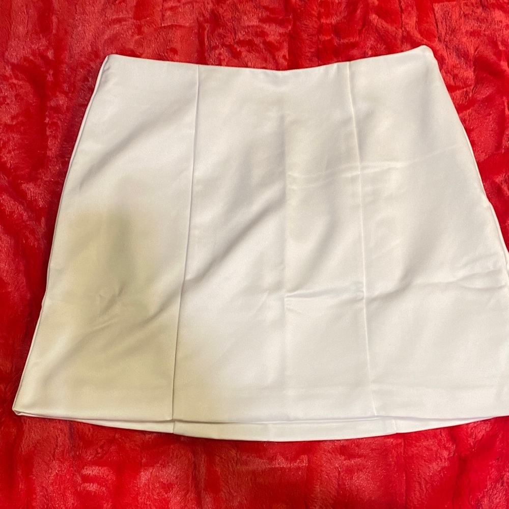 a new day Cream Mini Skirt Size 8